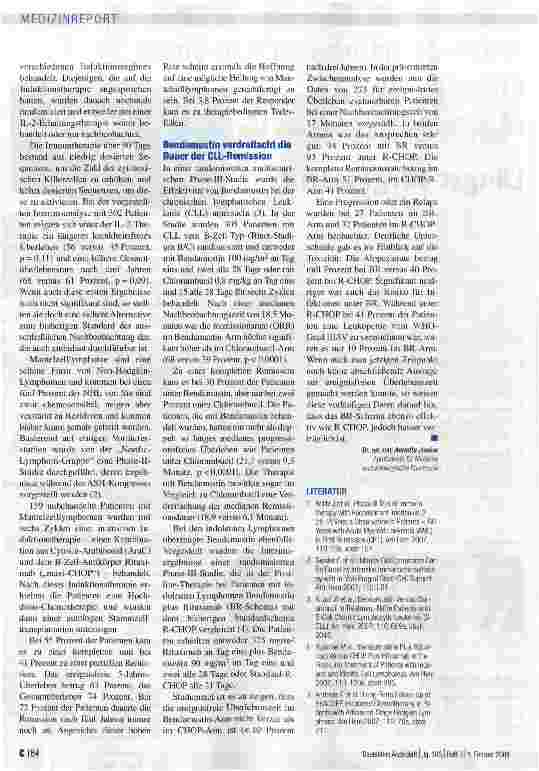 Vorschauseite 2: Wechsel des Therapiestandards beim Hodgkin-Lymphom eingeläutet
