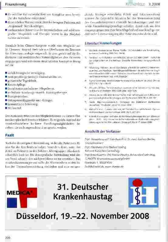 Vorschauseite 5: Ist der alte Patient ein „Budgetkiller?
