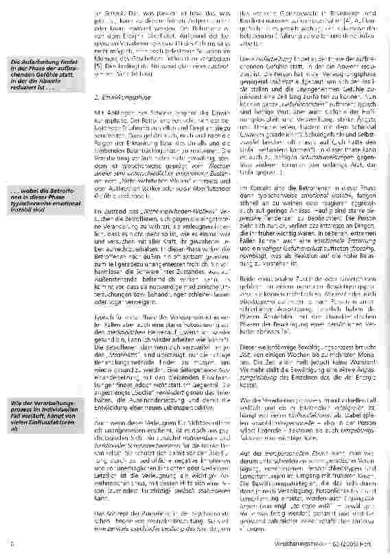 Vorschauseite 3: Krisenbewältigung als wichtiger Faktor des Rehabilitationsprozesses