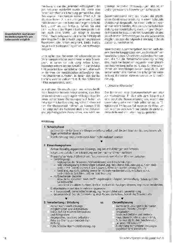 Vorschauseite 5: Krisenbewältigung als wichtiger Faktor des Rehabilitationsprozesses
