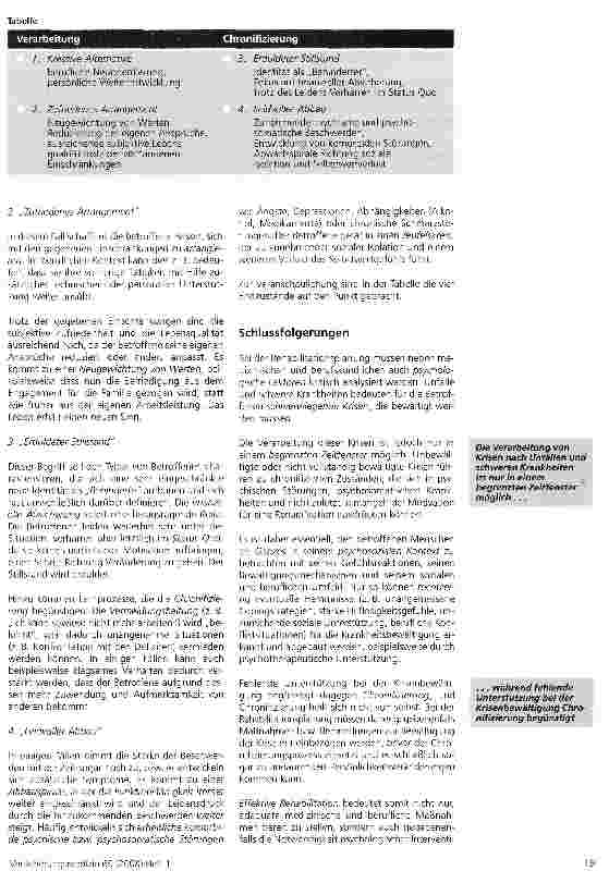 Vorschauseite 6: Krisenbewältigung als wichtiger Faktor des Rehabilitationsprozesses