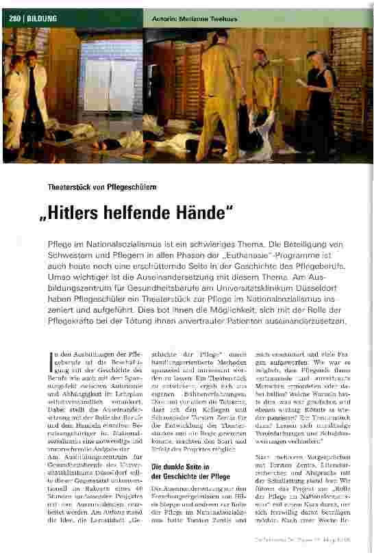 Vorschauseite 1: Hitlers helfende Hände