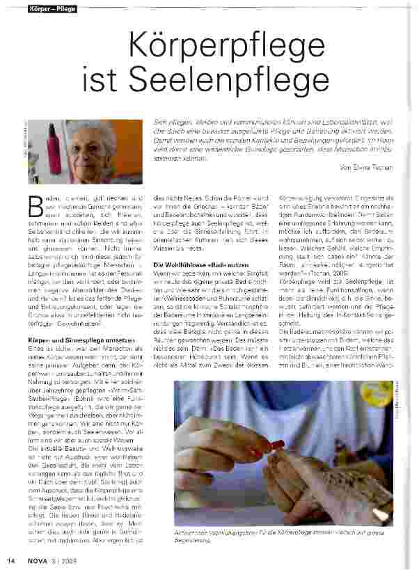 Vorschauseite 1: Körperpflege ist Seelenpflege