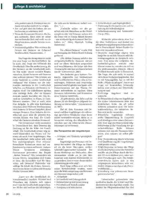 Vorschauseite 3: Demenz und Wohnen