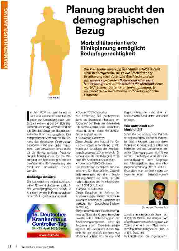 Vorschauseite 1: Planung braucht den demographischen Bezug