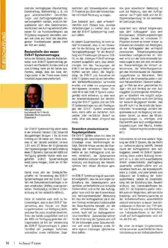 Vorschauseite 2: Der neue EVB-IT Systemvertrag