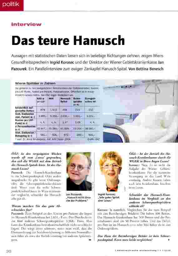 Vorschauseite 1: Das teure Hanusch