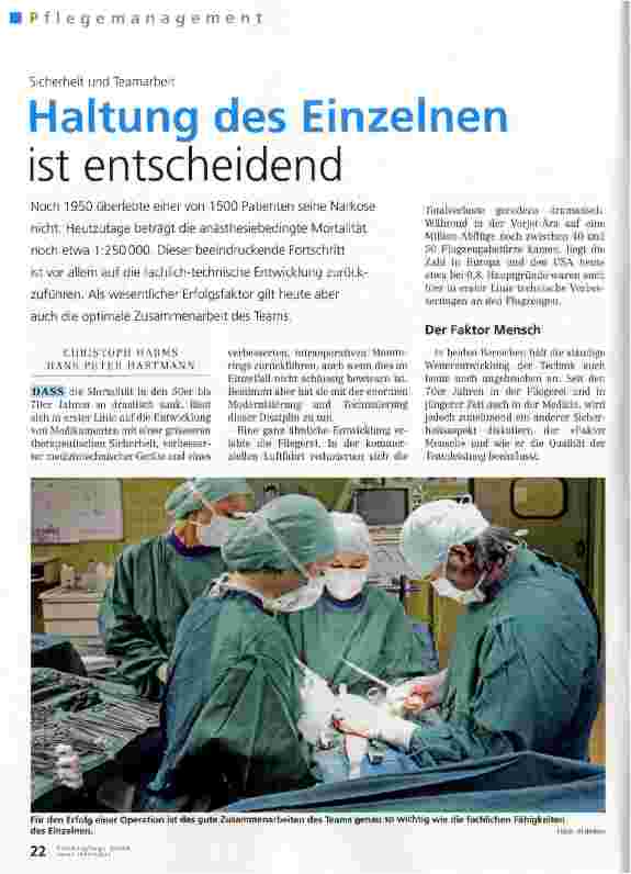 Vorschauseite 1: Haltung des Einzelnen ist entscheidend