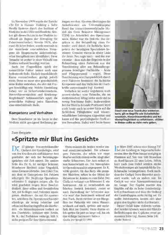 Vorschauseite 2: Haltung des Einzelnen ist entscheidend