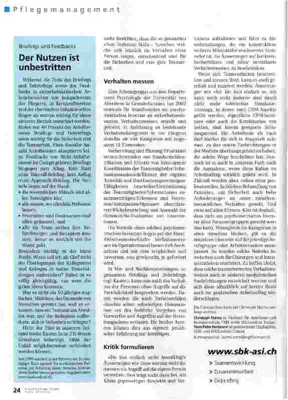 Vorschauseite 3: Haltung des Einzelnen ist entscheidend