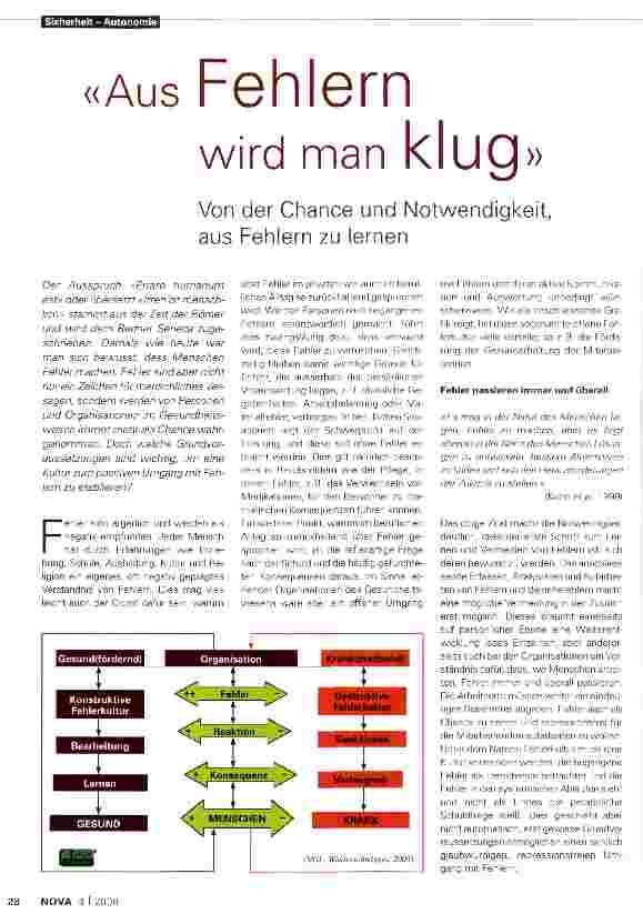 Vorschauseite 1: Aus Fehlem wird man klug