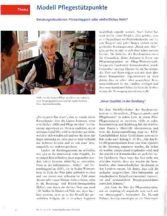 Vorschauseite 1: Modell Pflegestützpunkte