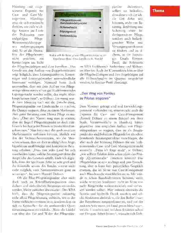 Vorschauseite 2: Modell Pflegestützpunkte