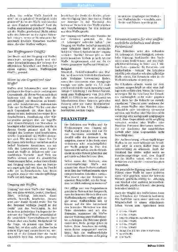 Vorschauseite 2: Waffenfund in der Wohnung des Betreuten - Was hat der Betreuer zu tun?