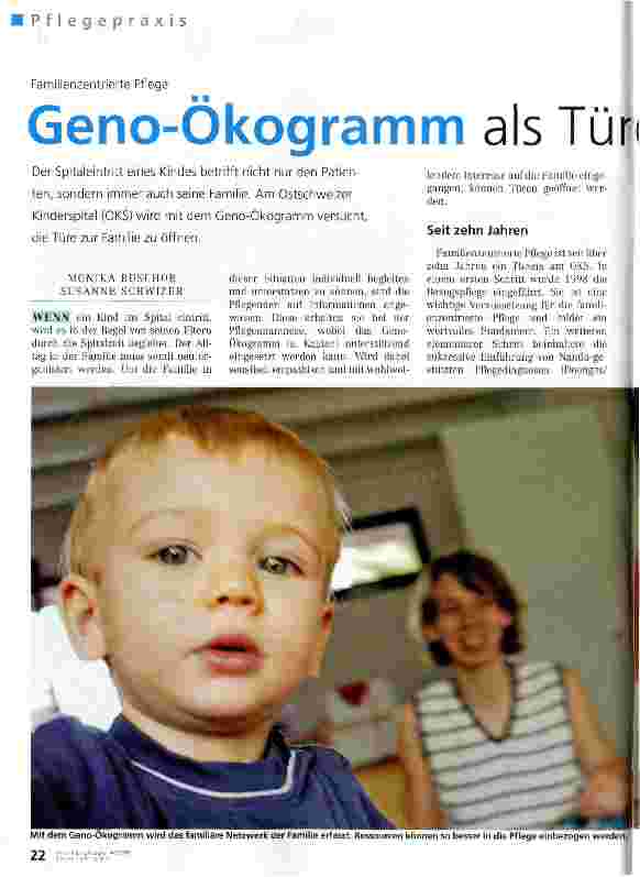 Vorschauseite 1: Geno-Ökogramm als Türöffner