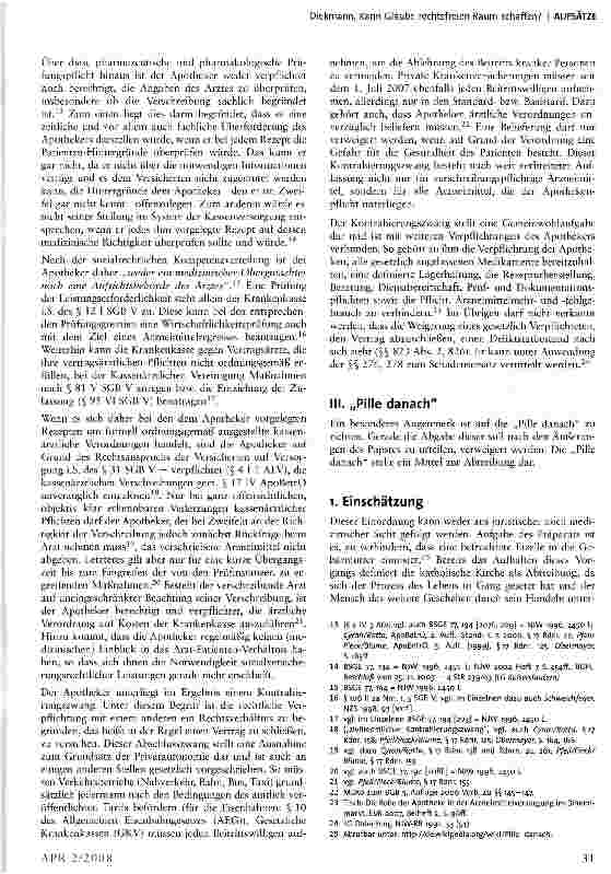 Vorschauseite 3: Kann Glaube rechtsfreien Raum schaffen?