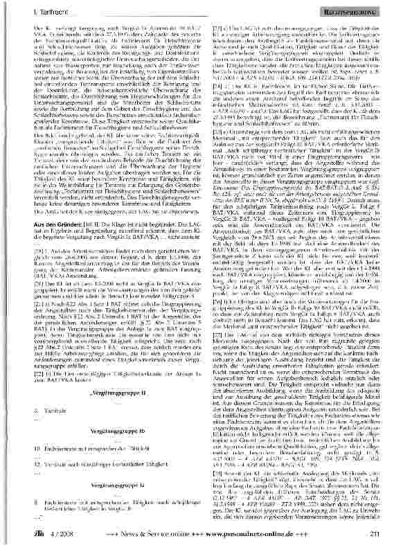 Vorschauseite 2: Eingruppierung eines Fachtierarztes
