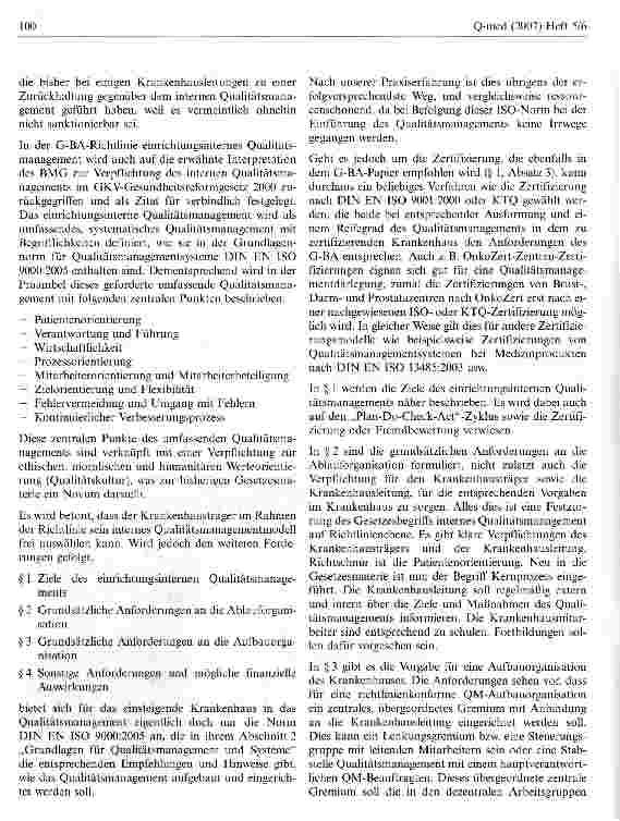 Vorschauseite 4: Qualitätssicherung im Krankenhaus nach dem GKV-WSG