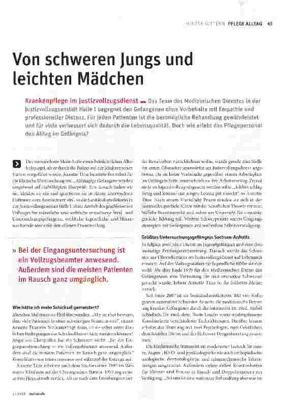 Vorschauseite 1: Von schweren Jungs und leichten Mädchen