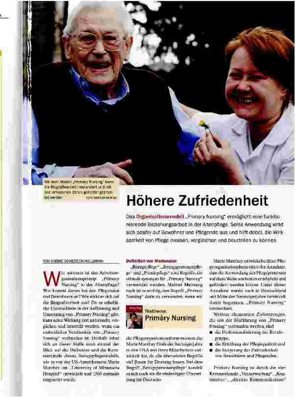 Vorschauseite 1: Höhere Zufriedenheit