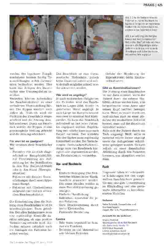 Vorschauseite 2: Ein Bauchtuch verbessert die Rumpfstabilität