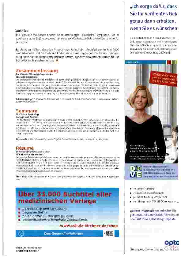 Vorschauseite 3: Die Virtuelle Werkstatt Saarbrücken