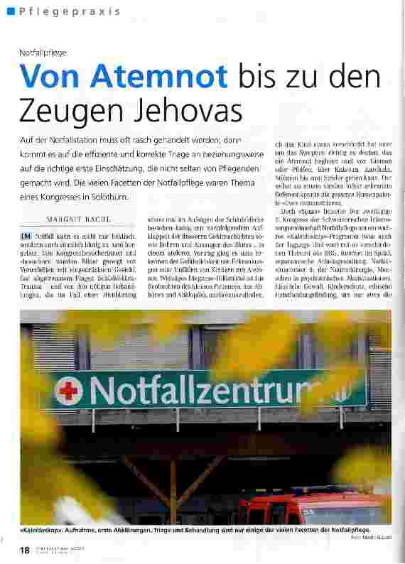 Vorschauseite 1: Von Atemnot bis zu den Zeugen Jehovas