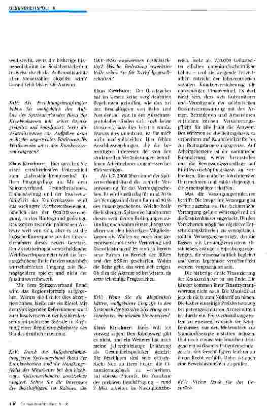 Vorschauseite 3: Wettbewerb ist nur dann zu akzeptieren, wenn der Patient im Mittelpunkt steht
