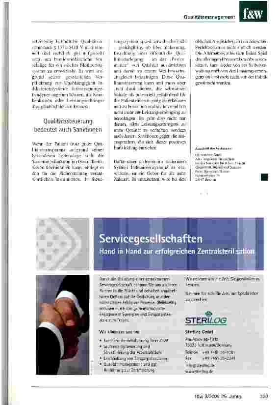 Vorschauseite 6: Qualitätssteuerung statt Preiswettbewerb