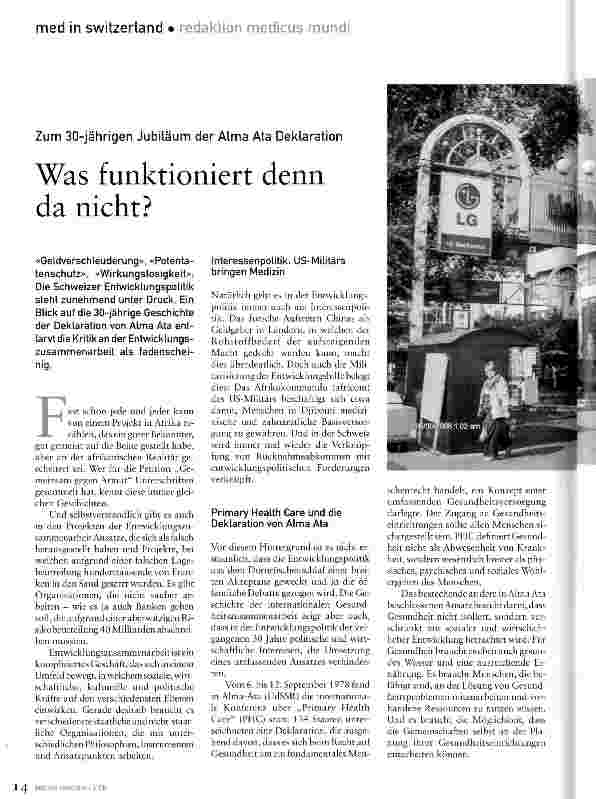 Vorschauseite 1: Was funktioniert denn da nicht?