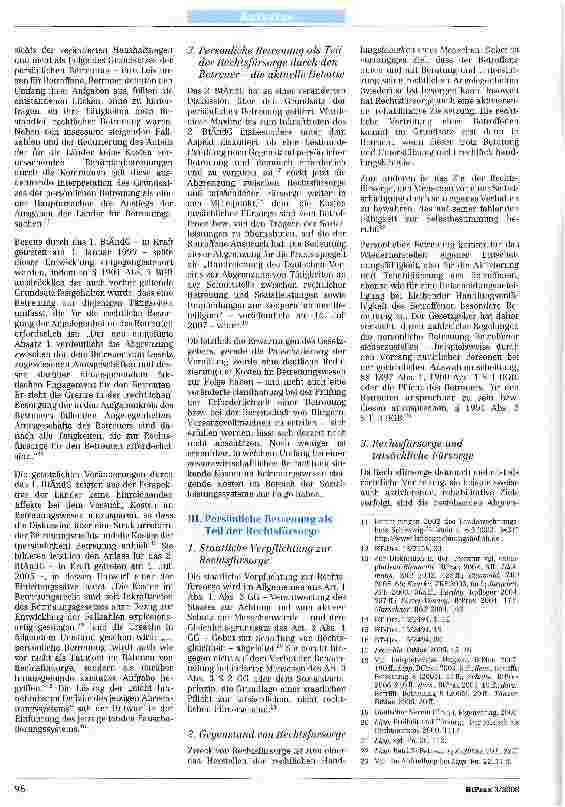 Vorschauseite 2: Persönliche Betreuung im Betreuungsrecht