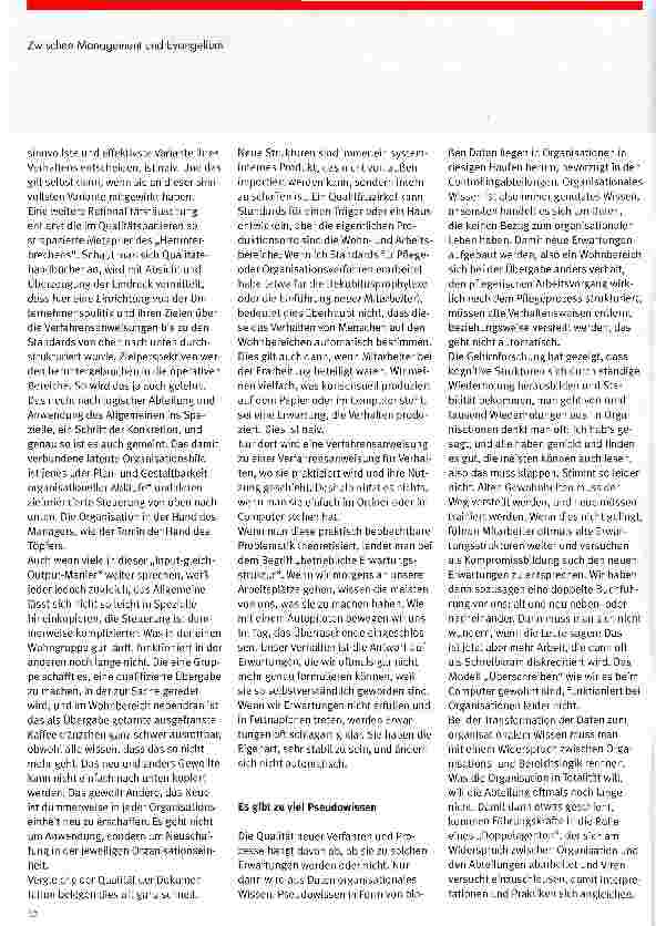 Vorschauseite 3: Zwischen Management und Evangelium
