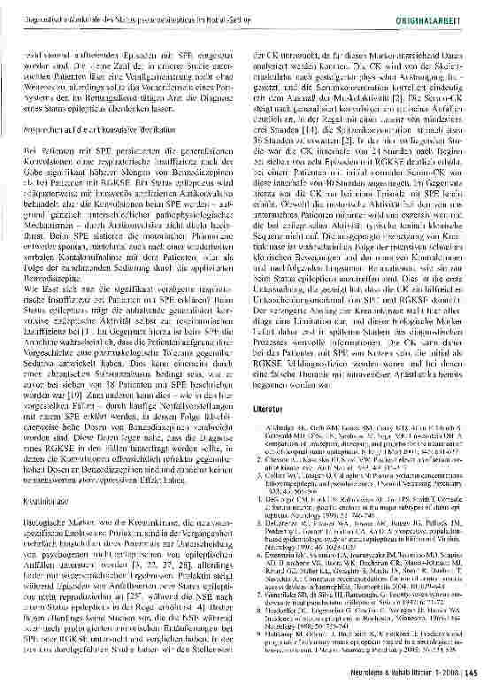 Vorschauseite 5: Diagnostische Merkmale des Status pseudoepilepticus im Notfall-Setting