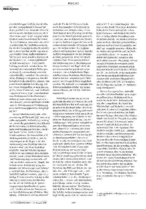 Vorschauseite 2: Rahmenbedingungen und Anforderungen zur Gewährleistung der technisch-funktionellen Sicherheit aufbereiteter Medizinprodukte