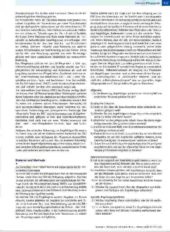 Vorschauseite 2: Analyse von Problemstrukturen in der Angehörigen betreuung von Pflegenden Eine Befragung von Pflegepersonal einer Intermediate Careund einer Intensivstation