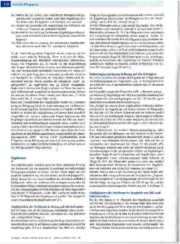 Vorschauseite 3: Analyse von Problemstrukturen in der Angehörigen betreuung von Pflegenden Eine Befragung von Pflegepersonal einer Intermediate Careund einer Intensivstation