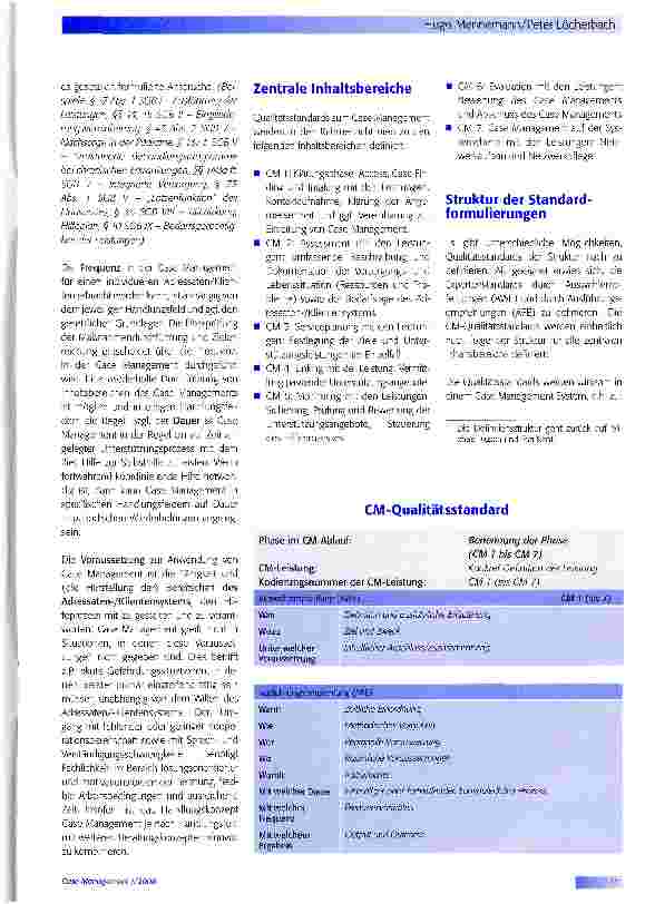 Vorschauseite 2: Qualitätsentwicklung im Gase Management die neuen Rahmenempfehlungen