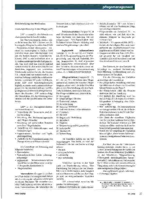 Vorschauseite 2: Leistungserfassung in der Palliativpflege