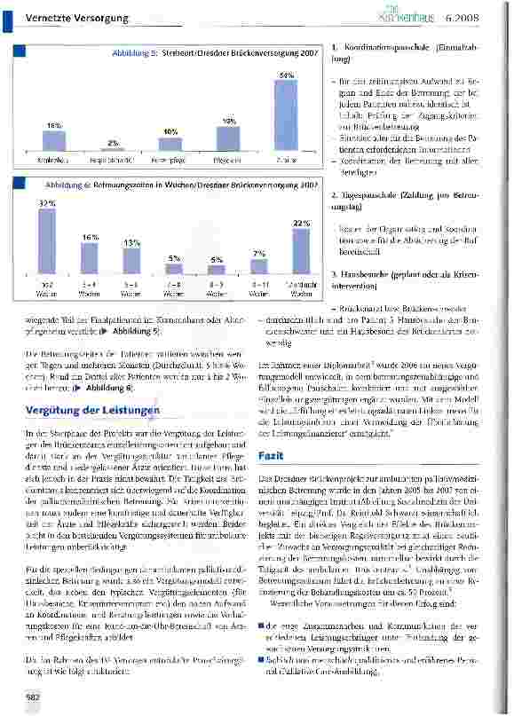 Vorschauseite 5: Das Dresdner „Brückenprojekt - ein gelungenes Beispiel ambulanter palliativmedizinischer Betreuung