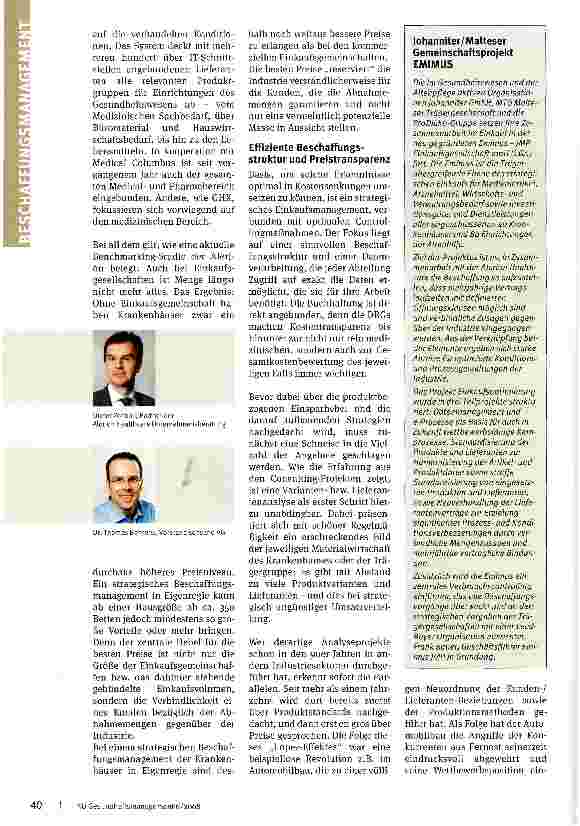 Vorschauseite 2: Intelligenz und IT schlagen Masse eim Einkauf kommt es auf Prozesse und Verbindlichkeit an