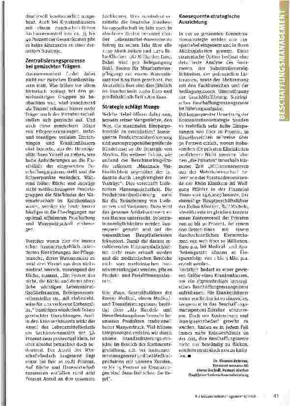 Vorschauseite 3: Intelligenz und IT schlagen Masse eim Einkauf kommt es auf Prozesse und Verbindlichkeit an