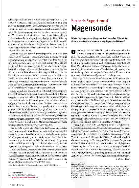 Vorschauseite 2: Streitfall Medikamentengabe