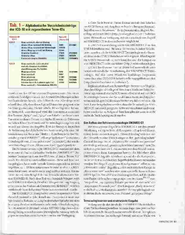 Vorschauseite 2: SNOMED CT-Referenzterminologie für Deutschland?