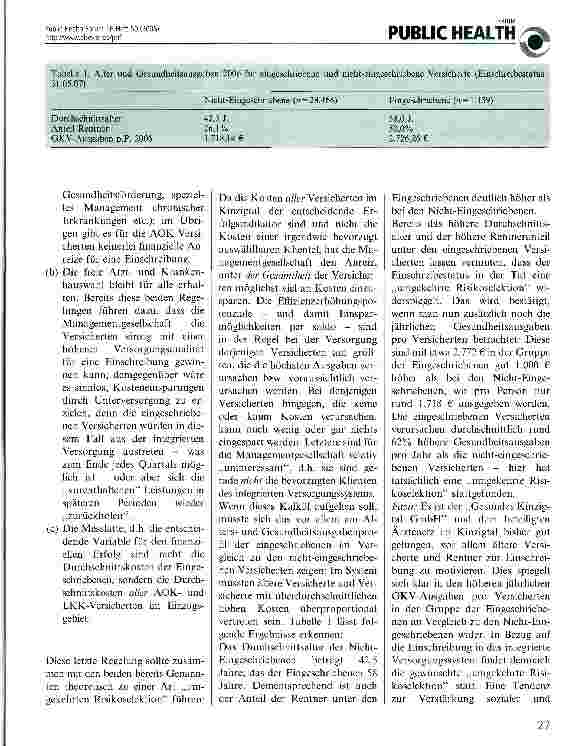Vorschauseite 2: Integrierte Vollversorgungssysteme und soziale Ungleichheit-das Beispiel „Gesundes Kinzigtal