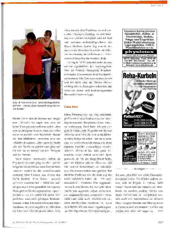 Vorschauseite 4: Unsere kleinen Brüder und Schwestern. Physiotherapie in einem Kinderheim in Nicaragua - Erfahrungsbericht