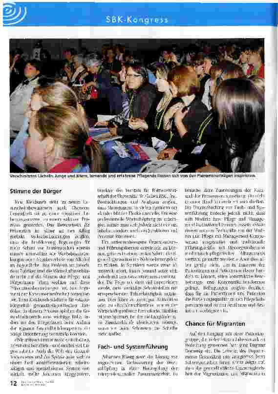 Vorschauseite 3: Gesundheit in all ihren Zuständen. Kongress 2008 in Basel