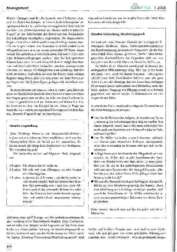 Vorschauseite 4: „Hire ohne „Fire - Personalauswahl von ärztlichen FührungskräftenDie Notwendigkeit professioneller Auswahlprozeduren