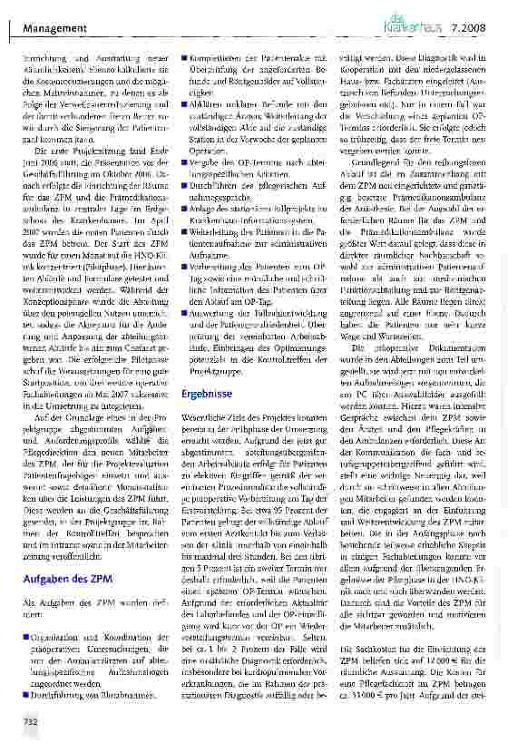 Vorschauseite 2: Angewandte Organisationsentwicklung Köln: Einführung eines interdisziplinären Zentralen Patientenmanagements (ZPAA) im Krankenhaus Holweide