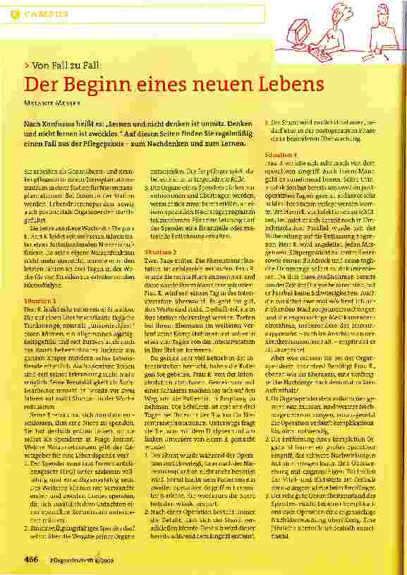 Vorschauseite 1: Von Fall zu Fall: Der Beginn eines neuen Lebens