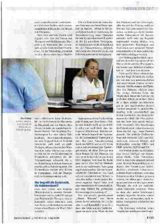 Vorschauseite 3: Der Arzt in Fesseln - und der Patient im Abseits
